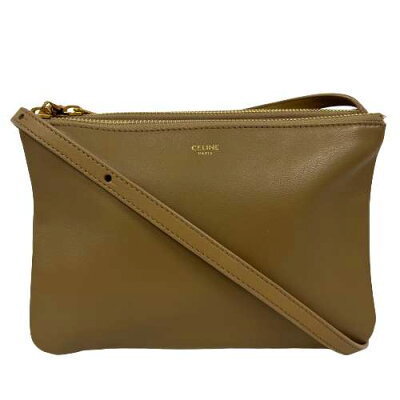 Celine Pouch Brown B Trio Leather Shoulder Bag Celine Pouch Brown B Trio Leather Shoulder Bag